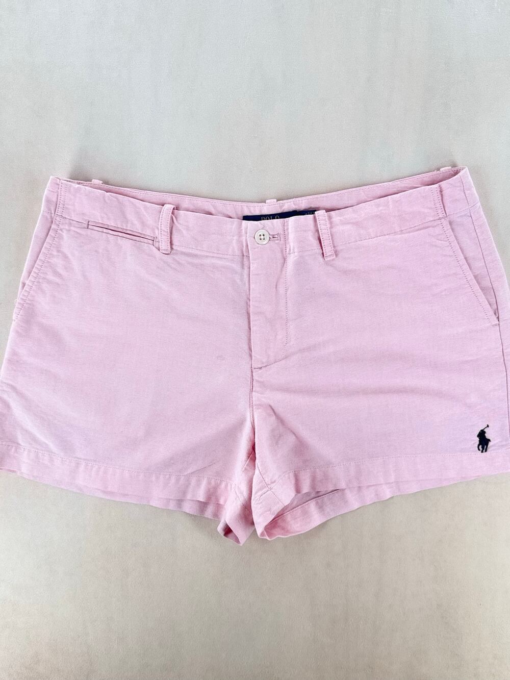 Polo Ralph Lauren Women’s Pink Linen Blend Shorts Size 8